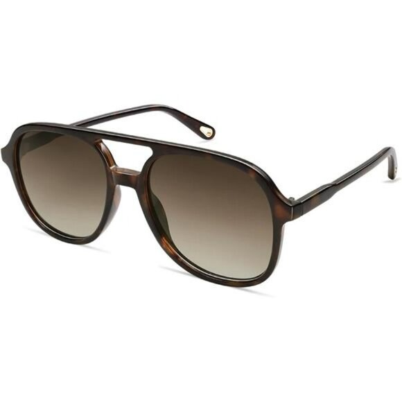 SOJOS Polarized Aviator Sunglasses UV400 Retro Square 70s Vintage Unisex - Picture 1 of 6